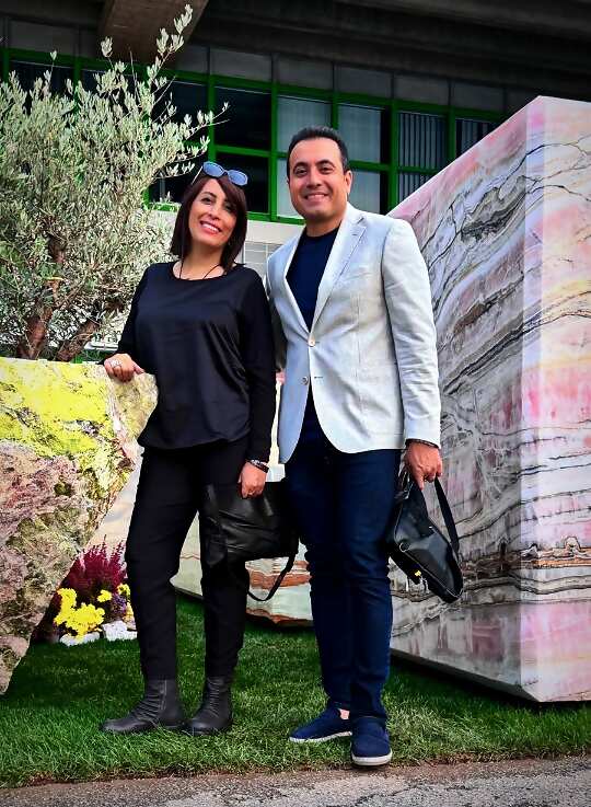 The founders of Exponyx Natural Stone Factory